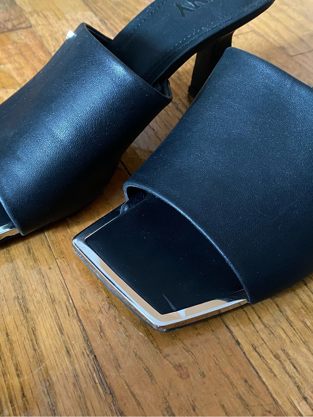 DKNY Silver Trim Heels - Never Worn